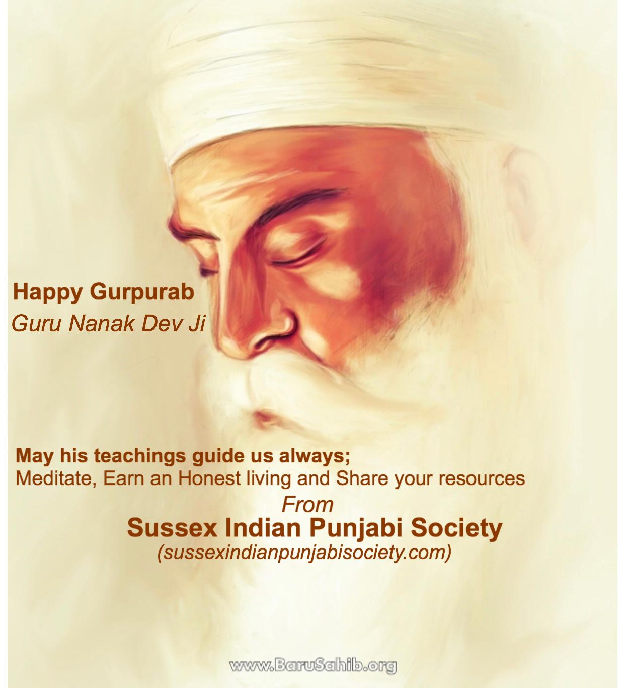 Happy Gurpurab | Sussex Indian Punjabi Society